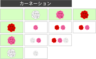 花の交配表(カーネーション)